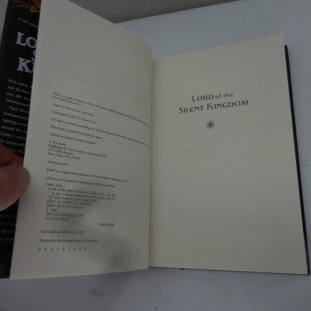 Lord of the Silent Kingdom Glen Cook First Edition Hardcover Fantasy Book 2007